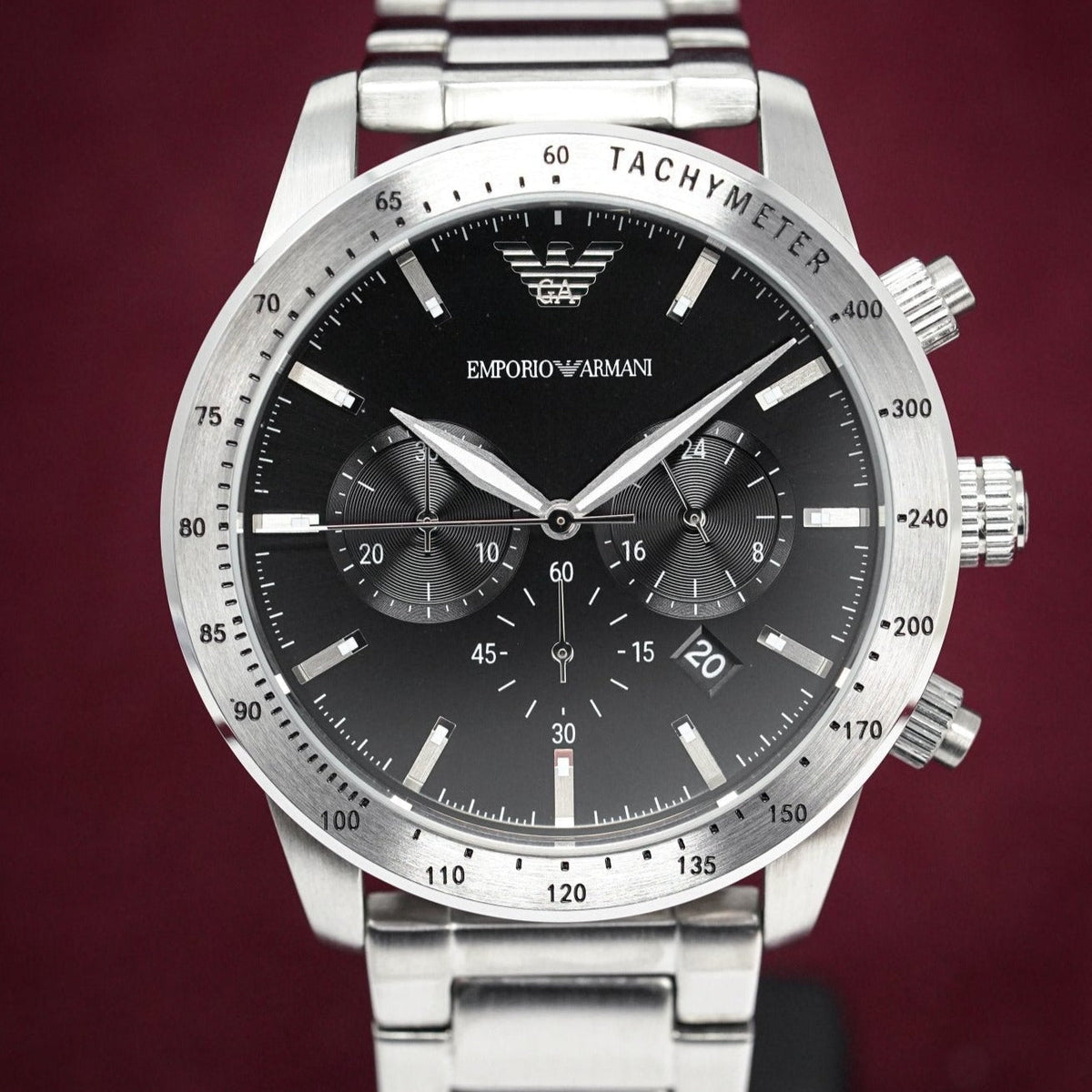 Emporio Armani Ar11241 Men S Mario Chronograph Watch -korean beauty