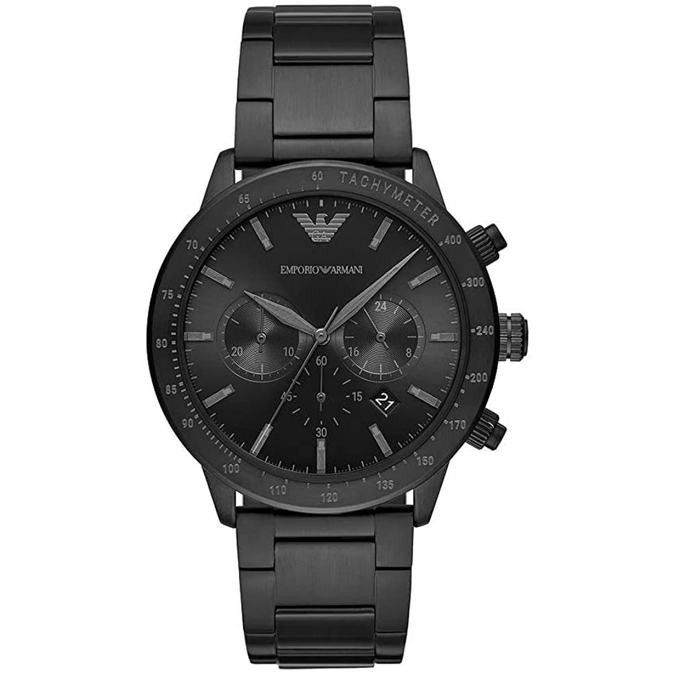 Emporio Armani Ar11242 Men S Chronograph Sport Mario Black Watch -korean beauty