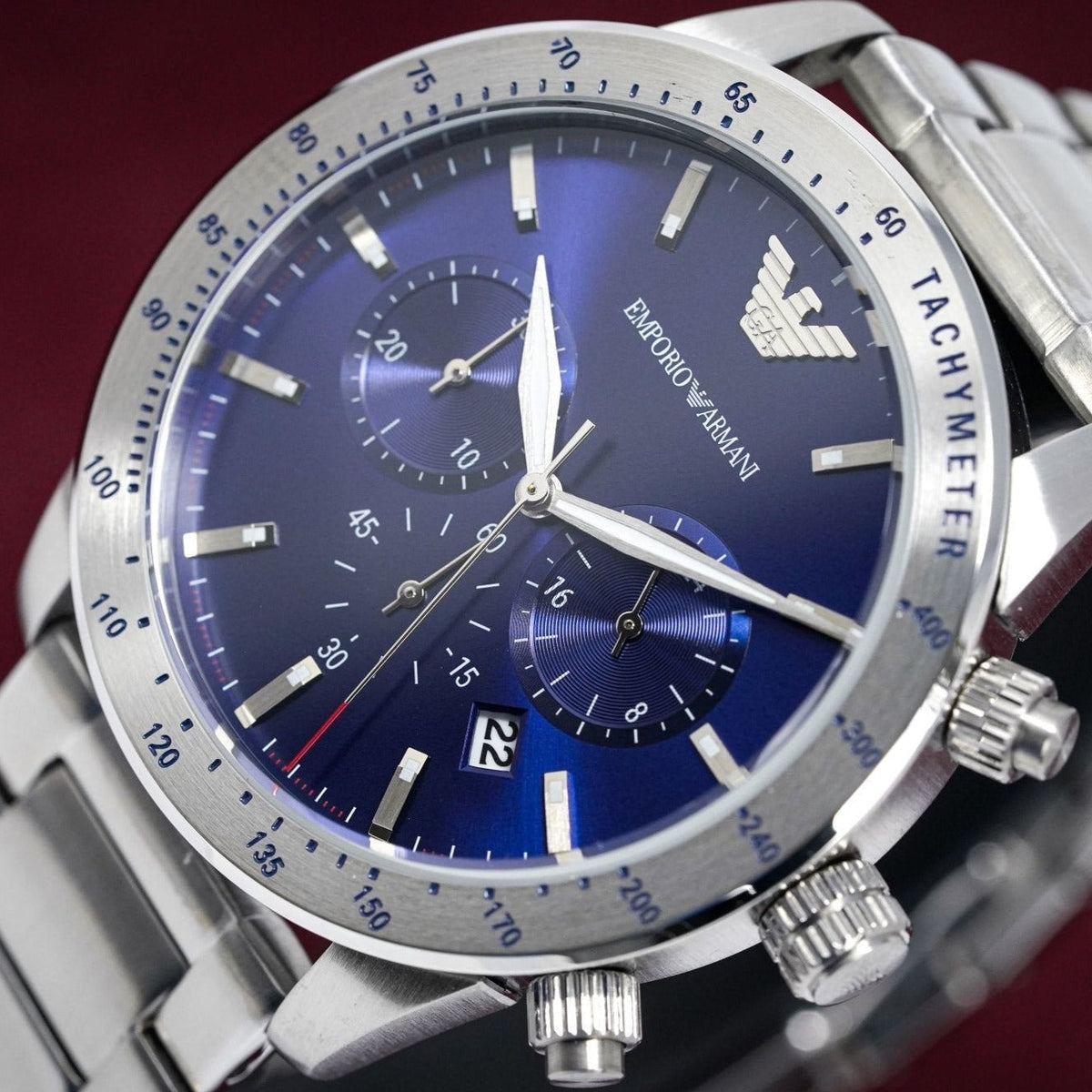 Emporio Armani Ar11306 Men S Mario Chronograph Watch -korean beauty