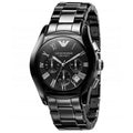 Emporio Armani Ar1401 Ladies Chronograph Ceramica Black Watch -korean beauty