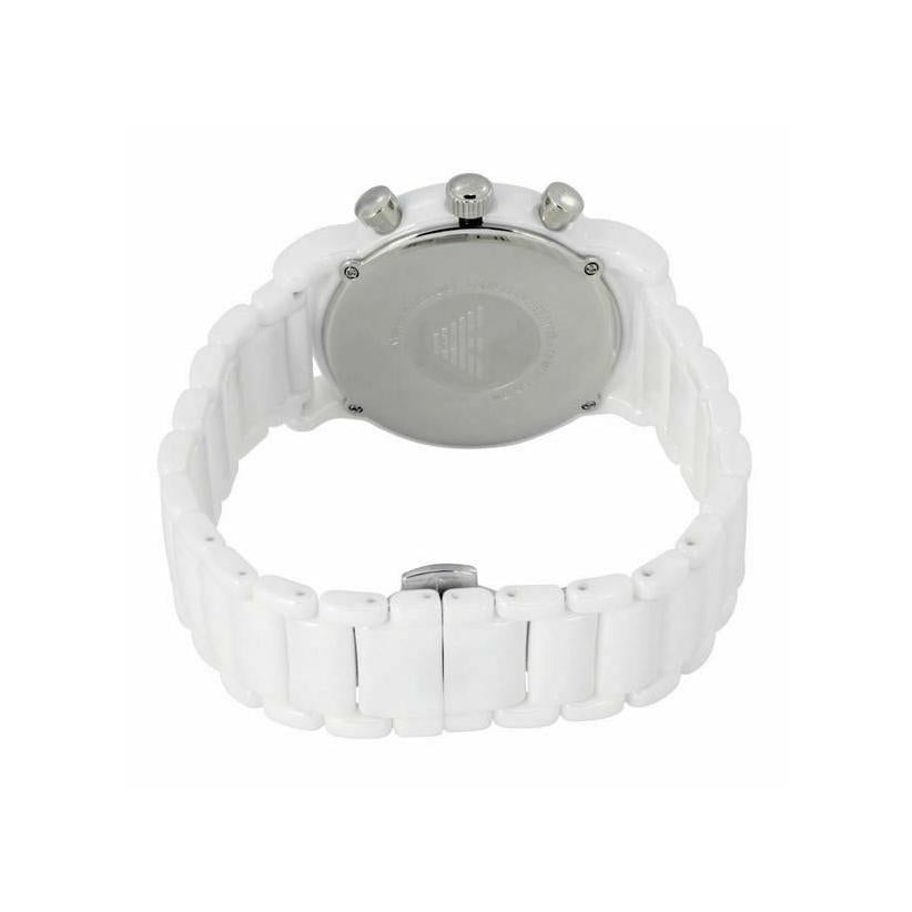 Emporio Armani Ar1499 Men S White Chronograph Watch -korean beauty
