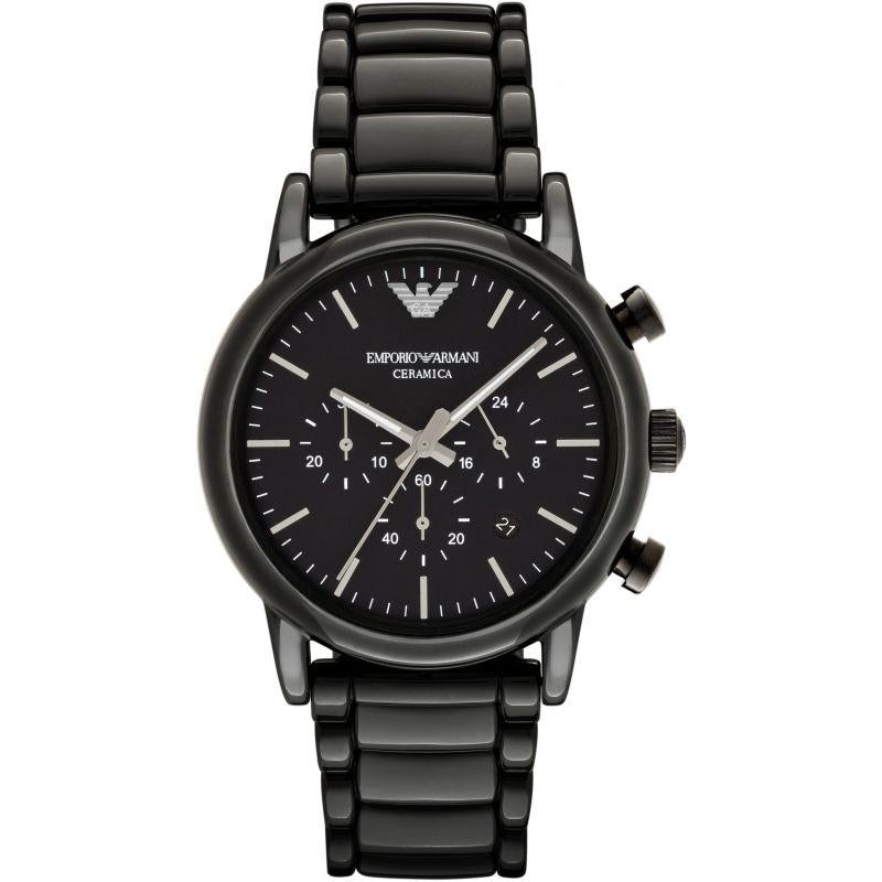 Emporio Armani Ar1507 Men S Black Chronograph Watch -korean beauty