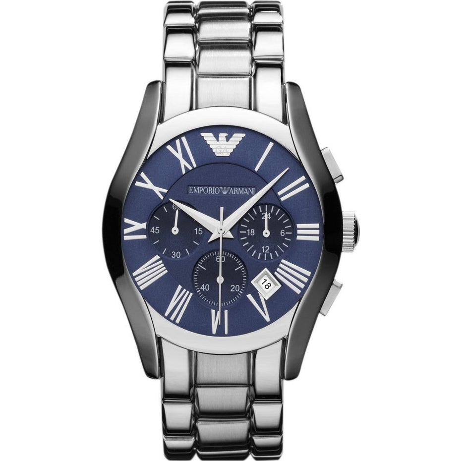 Emporio Armani Ar1635 Men S Blue Chronograph Watch -korean beauty