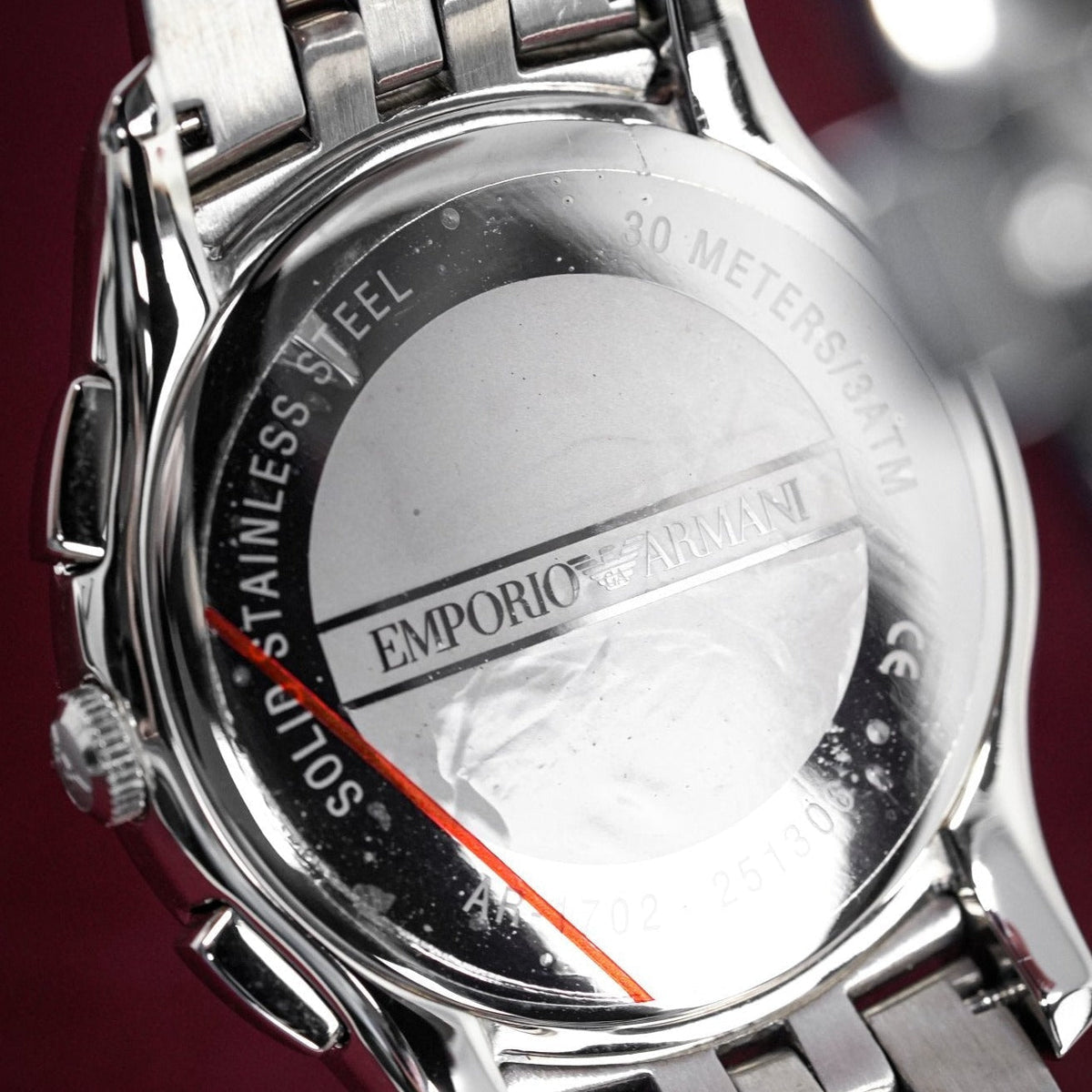 Emporio Armani Ar1702 Men S Valente Chronograph Steel Watch -korean beauty