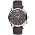 Emporio Armani Ar1734 Men S Luigi Chronograph Brown Watch -korean beauty