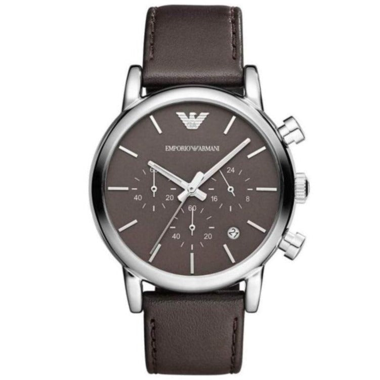 Emporio Armani Ar1734 Men S Luigi Chronograph Brown Watch -korean beauty