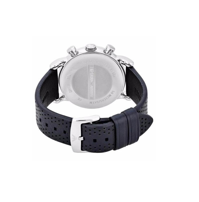 Emporio Armani Ar1736 Men S Blue Chronograph Watch -korean beauty