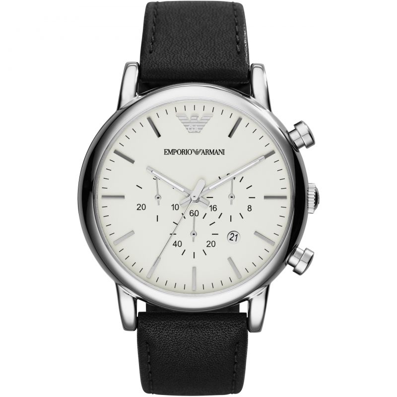 Emporio Armani Ar1807 Men S Luigi Chronograph Steel Watch -korean beauty