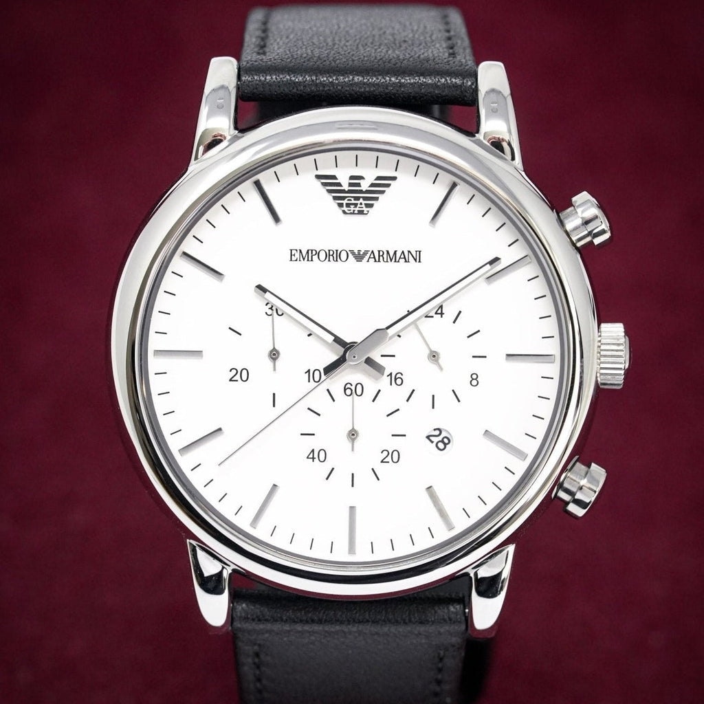 Emporio Armani Ar1807 Men S Luigi Chronograph Steel Watch -korean beauty