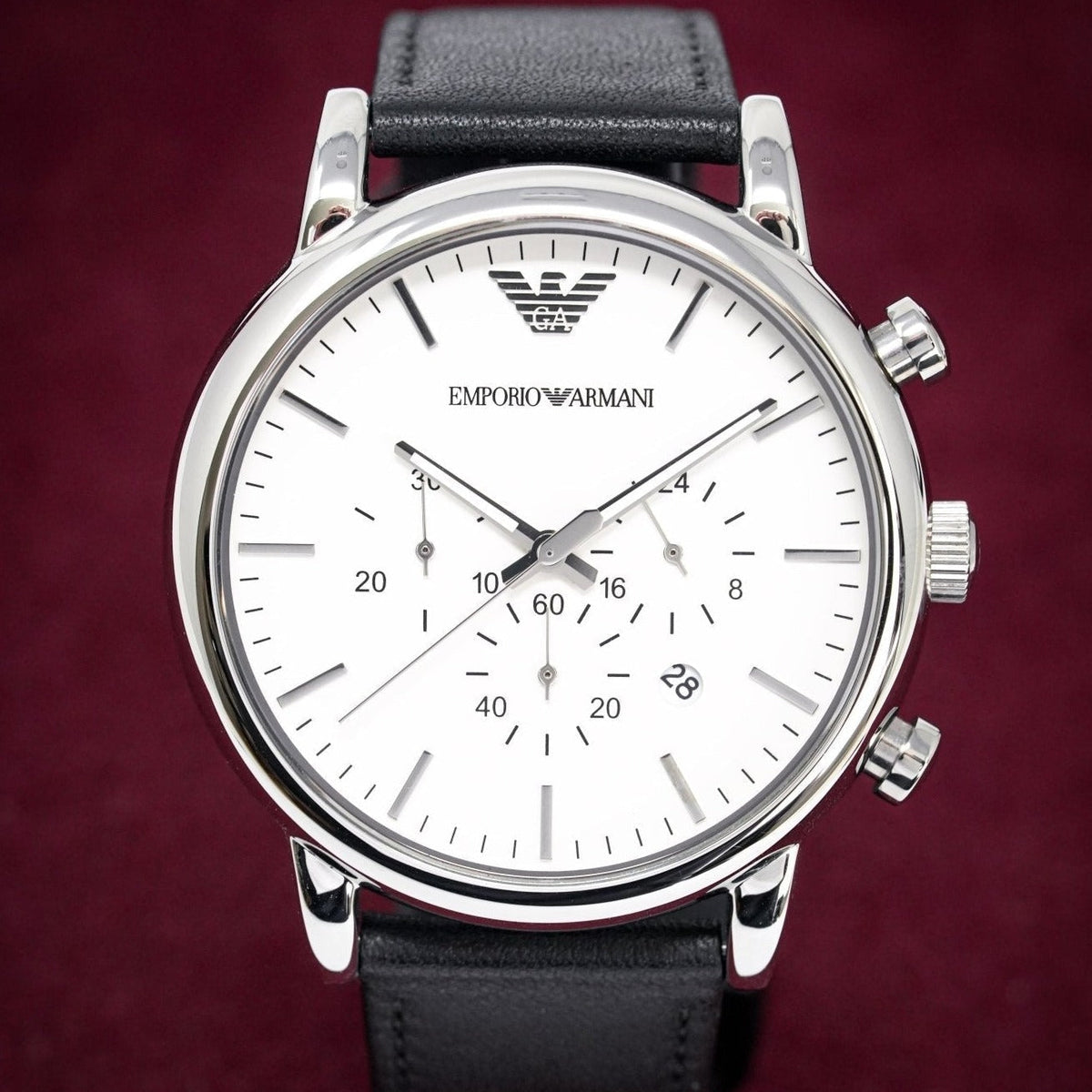 Emporio Armani Ar1807 Men S Luigi Chronograph Steel Watch -korean beauty