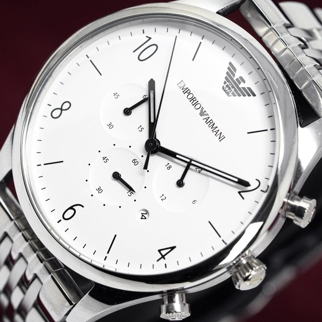 Emporio Armani Ar1879 Men S Chronograph Watch -korean beauty