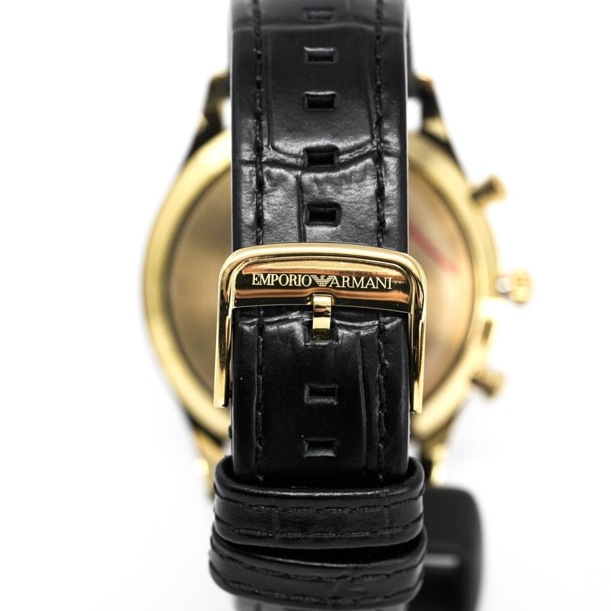 Emporio Armani Ar1892 Men S Chronograph Gold Pvd Watch -korean beauty