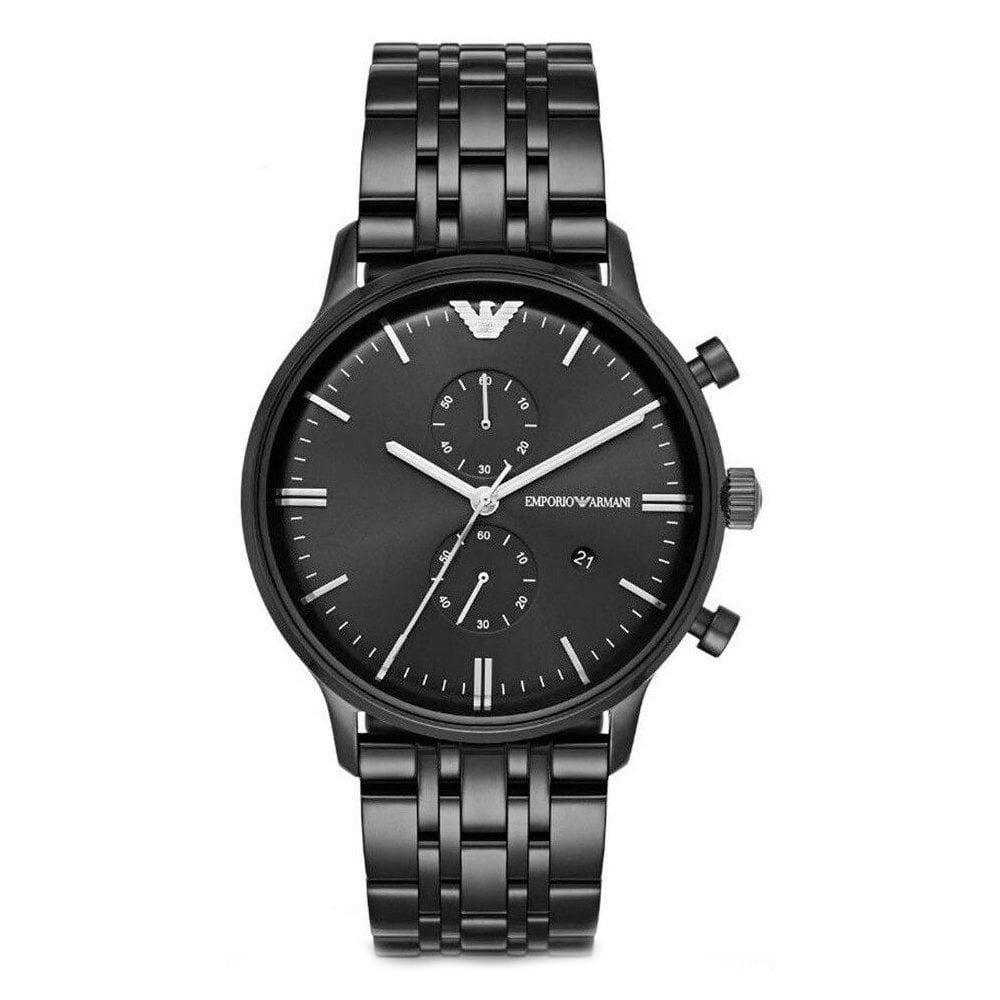 Emporio Armani Ar1934 Men S Black Chronograph Watch -korean beauty
