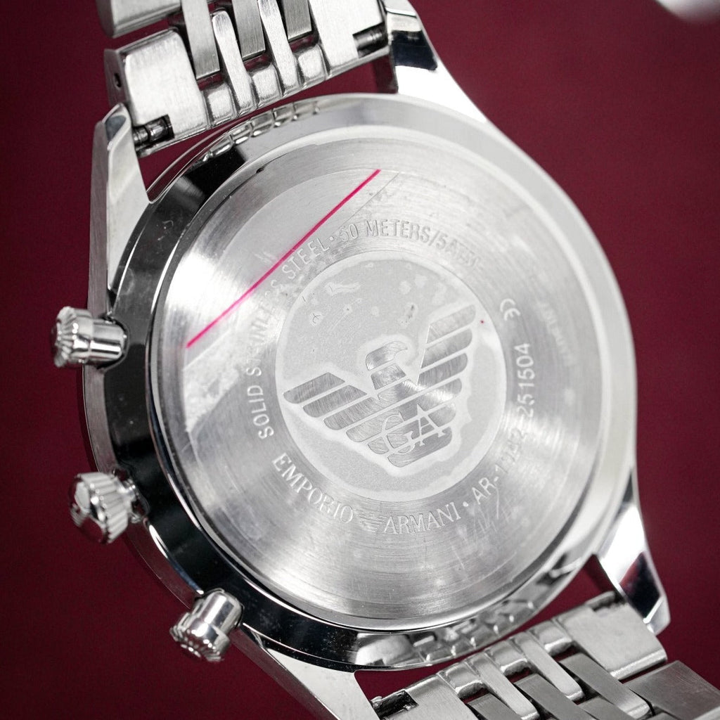 Emporio Armani Ar1942 Men S Chronograph Steel Watch -korean beauty
