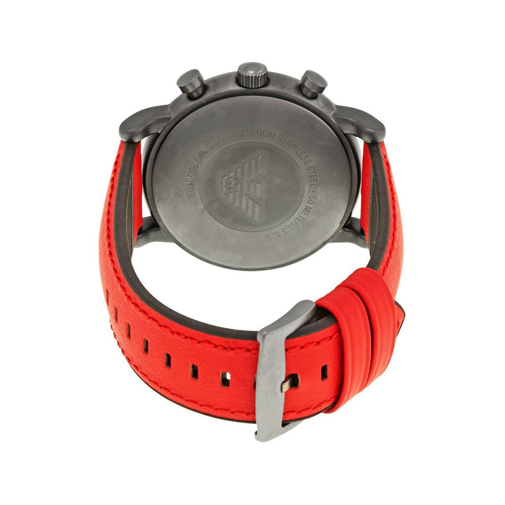 Emporio Armani Ar1971 Men S Luigi Red Chronograph Watch -korean beauty