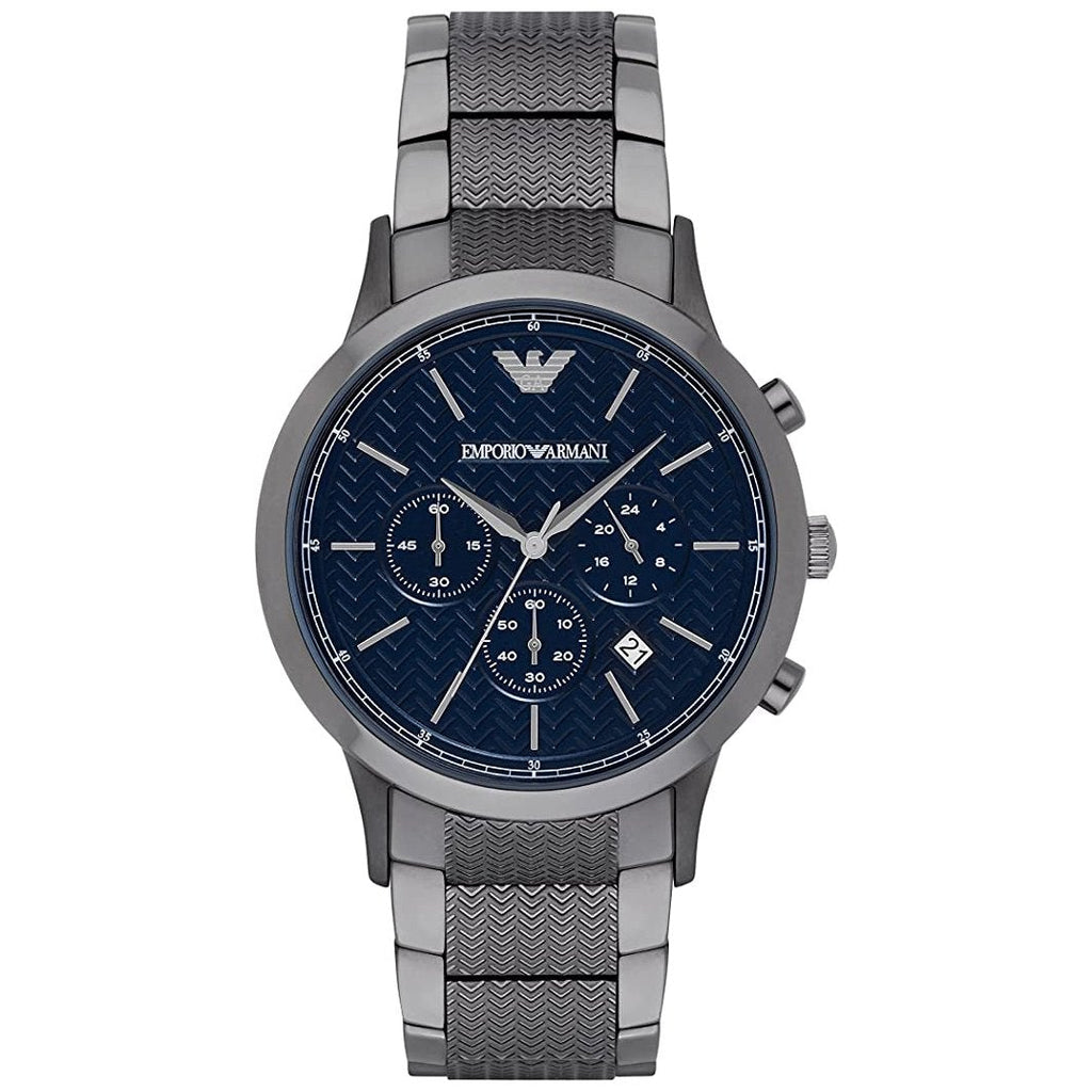 Emporio Armani Ar2505 Men S Gunmetal Chronograph Watch -korean beauty