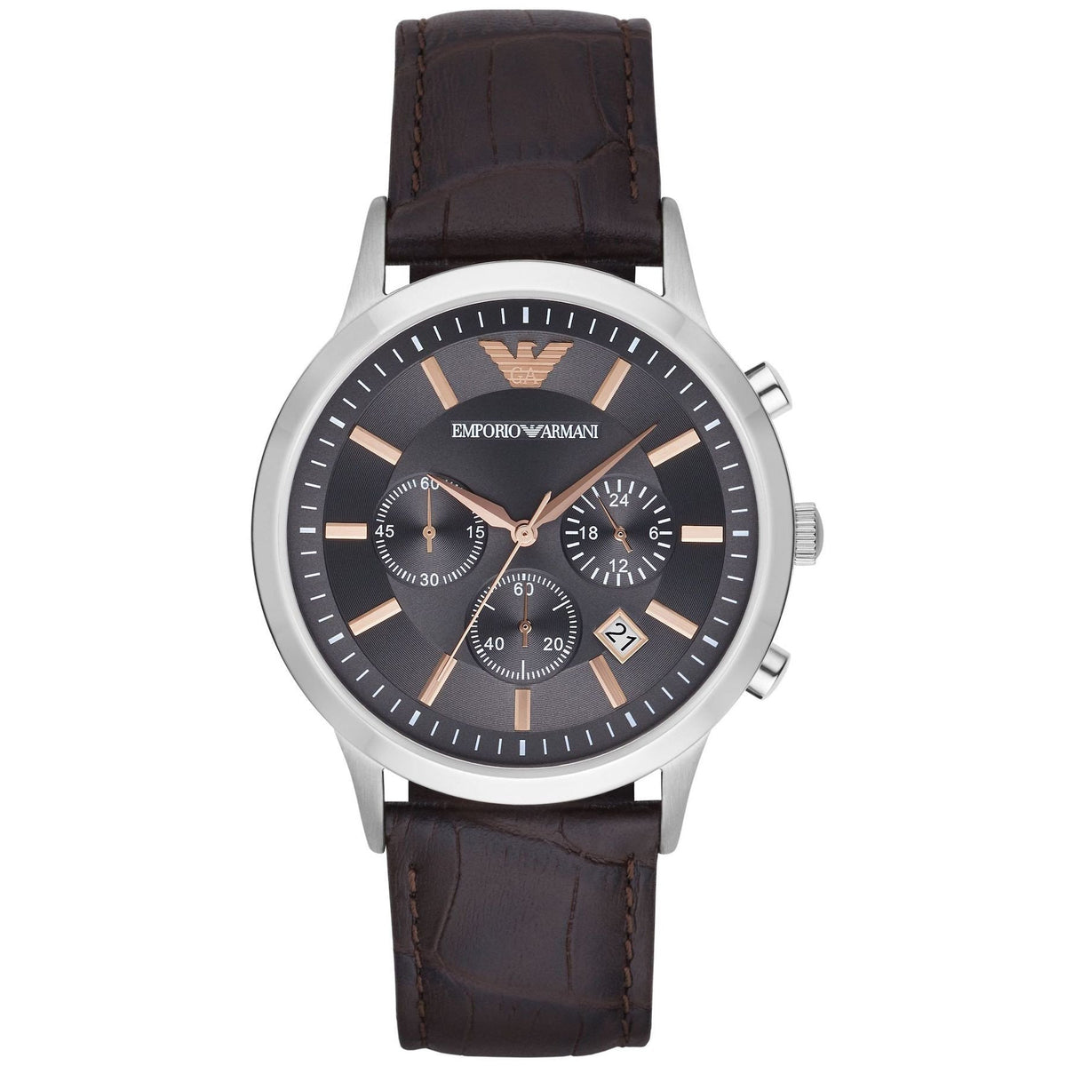 Emporio Armani Ar2513 Men S Renato Chronograph Grey Watch -korean beauty
