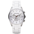 Emporio Armani Ar5859 Men S Chronograph Tazio White Watch -korean beauty