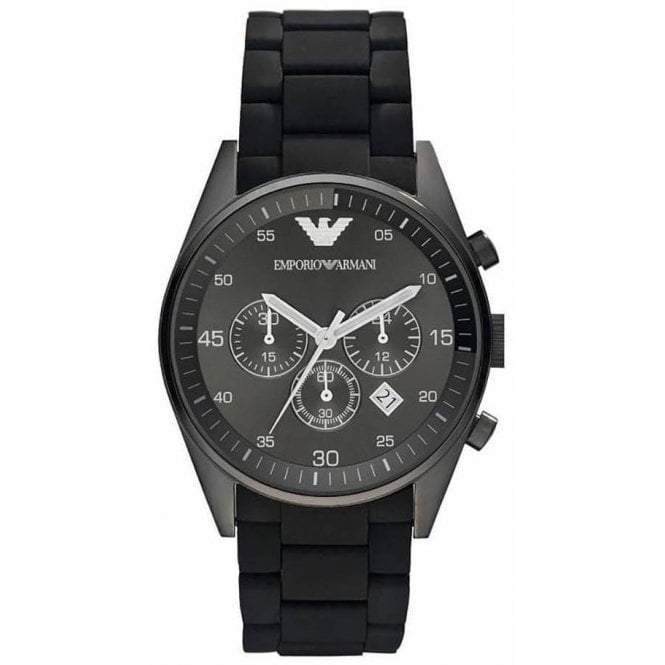 Emporio Armani Ar5889 Men S Black Chronograph Watch -korean beauty