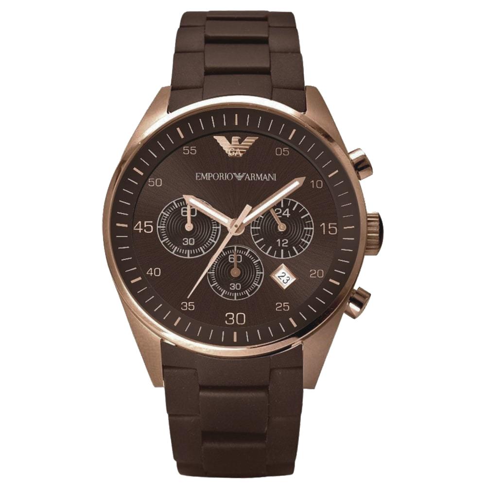 Emporio Armani Ar5891 Ladies Chronograph Brown Watch -korean beauty