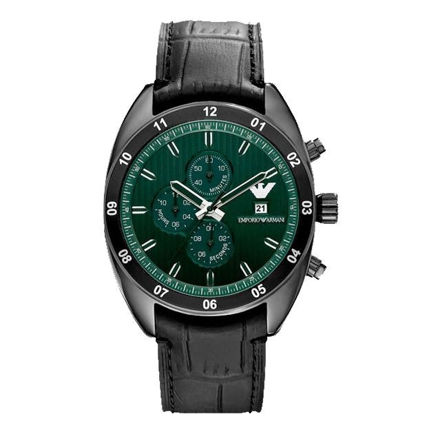 Emporio Armani Ar5917 Men S Sportivo Black Chronograph Watch -korean beauty