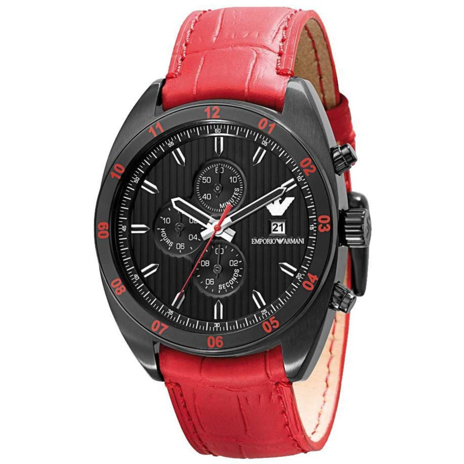 Emporio Armani Ar5918 Men S Sportivo Chronograph Watch Black -korean beauty