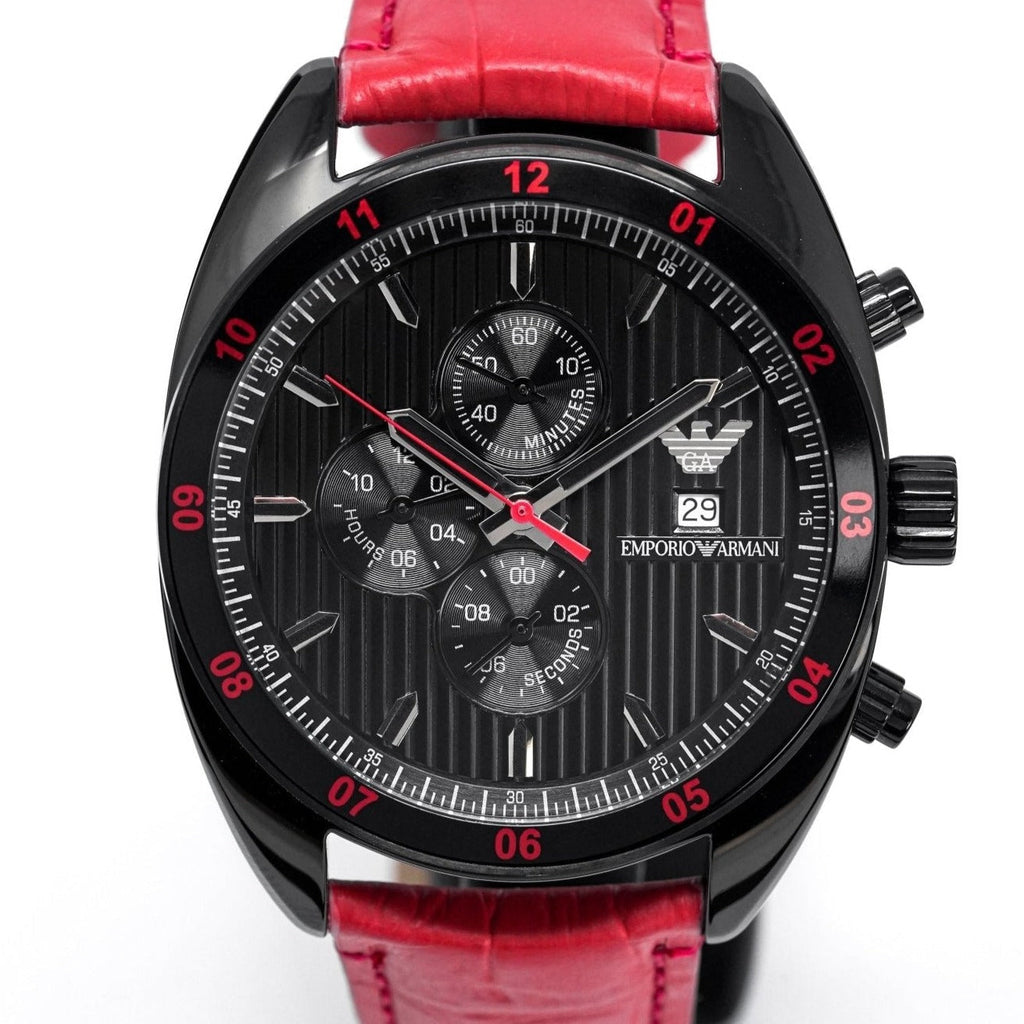 Emporio Armani Ar5918 Men S Sportivo Chronograph Watch Black -korean beauty