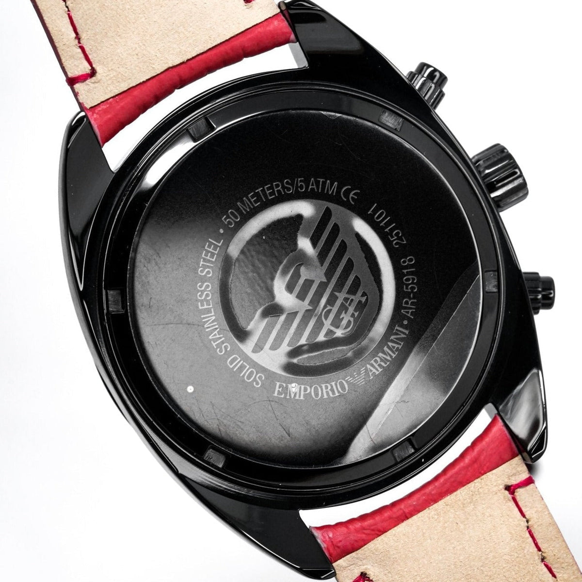 Emporio Armani Ar5918 Men S Sportivo Chronograph Watch Black -korean beauty
