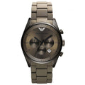 Emporio Armani Ar5950 Ladies Sportivo Chronograph Brown Watch -korean beauty