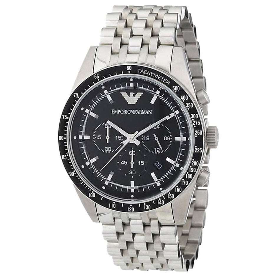 Emporio Armani Ar5988 Men S Tazio Chronograph Steel Watch -korean beauty