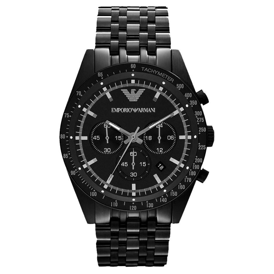 Emporio Armani Ar5989 Men S Black Chronograph Watch -korean beauty