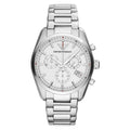 Emporio Armani Ar6013 Men S Sportivo Silver Chronograph Watch -korean beauty