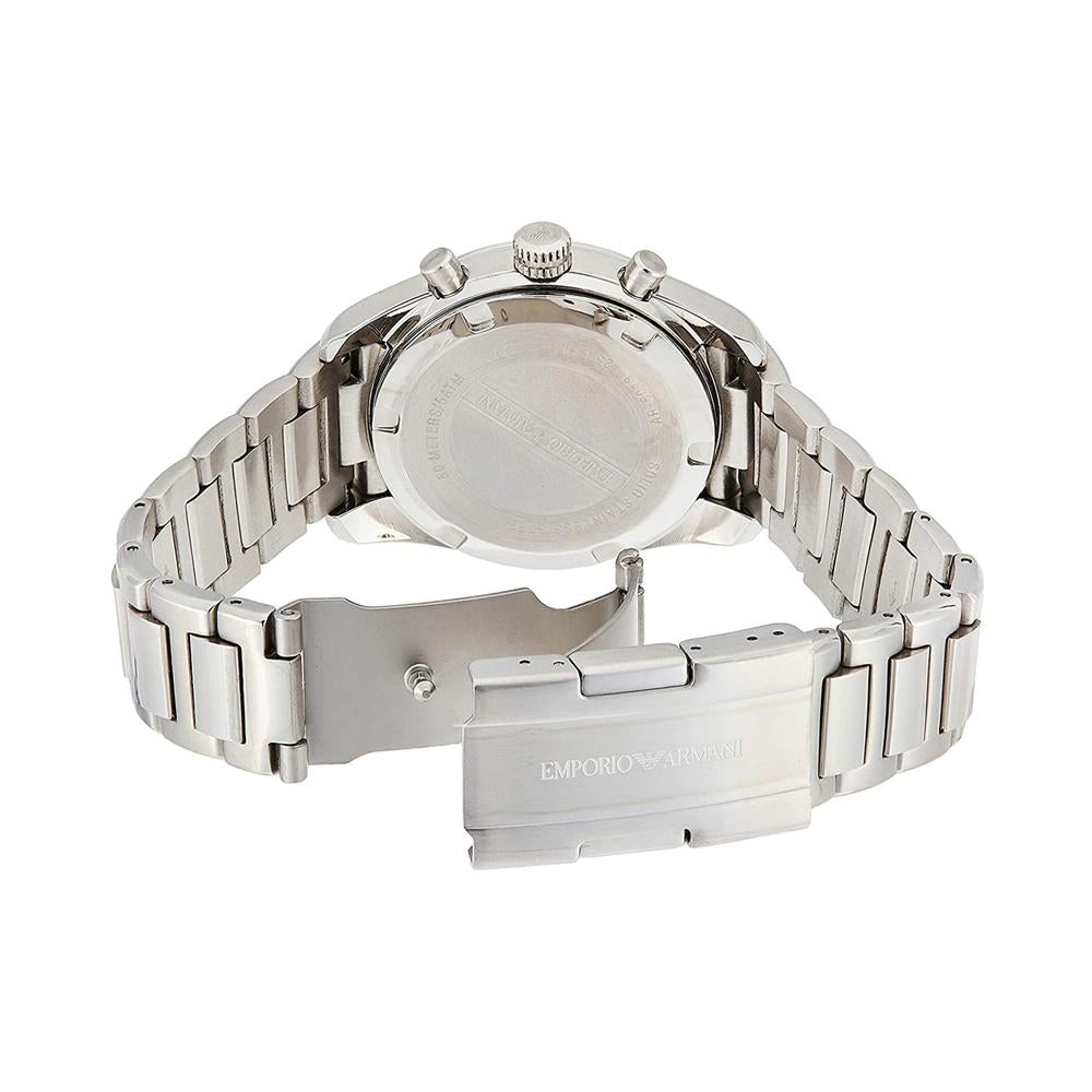 Emporio Armani Ar6013 Men S Sportivo Silver Chronograph Watch -korean beauty
