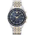 Emporio Armani Ar6088 Men S Blue Chronograph Watch -korean beauty