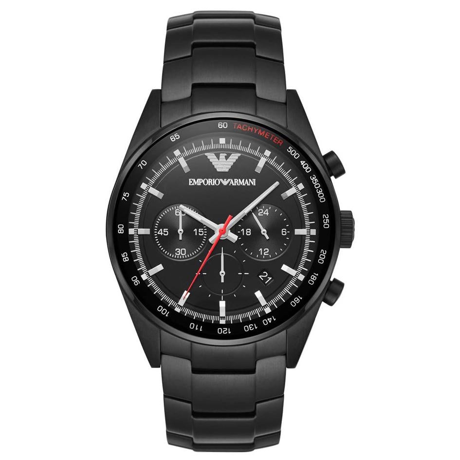 Emporio Armani Ar6094 Men S Black Chronograph Watch -korean beauty