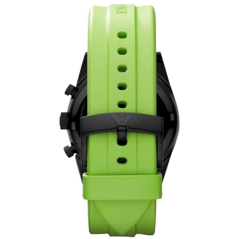 Emporio Armani Ar6115 Men S Sportivo Chronograph Green Watch -korean beauty