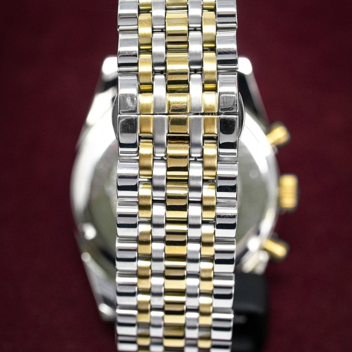 Emporio Armani Ar8030 Men S Tazio Chronograph Two Tone Watch -korean beauty