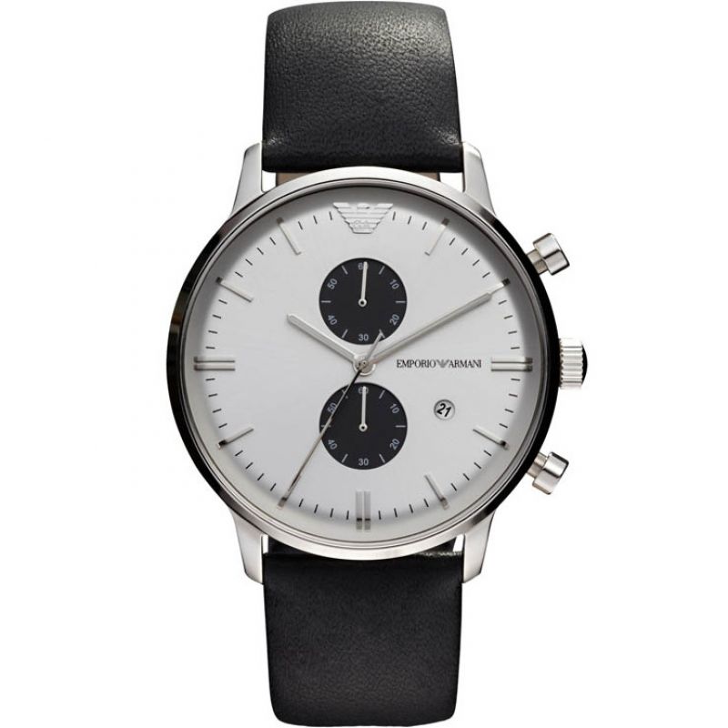 Emporio Armani Men S Ar0385 Chronograph Watch Black Watch -korean beauty