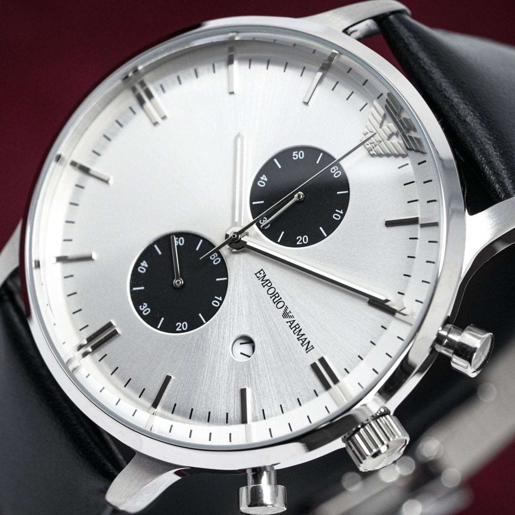 Emporio Armani Men S Ar0385 Chronograph Watch Black Watch -korean beauty