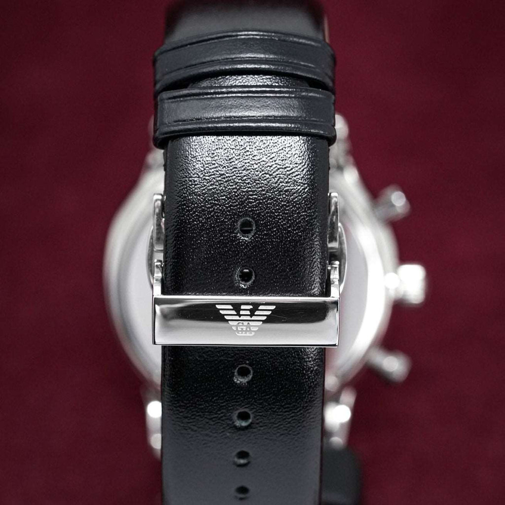 Emporio Armani Men S Ar0385 Chronograph Watch Black Watch -korean beauty