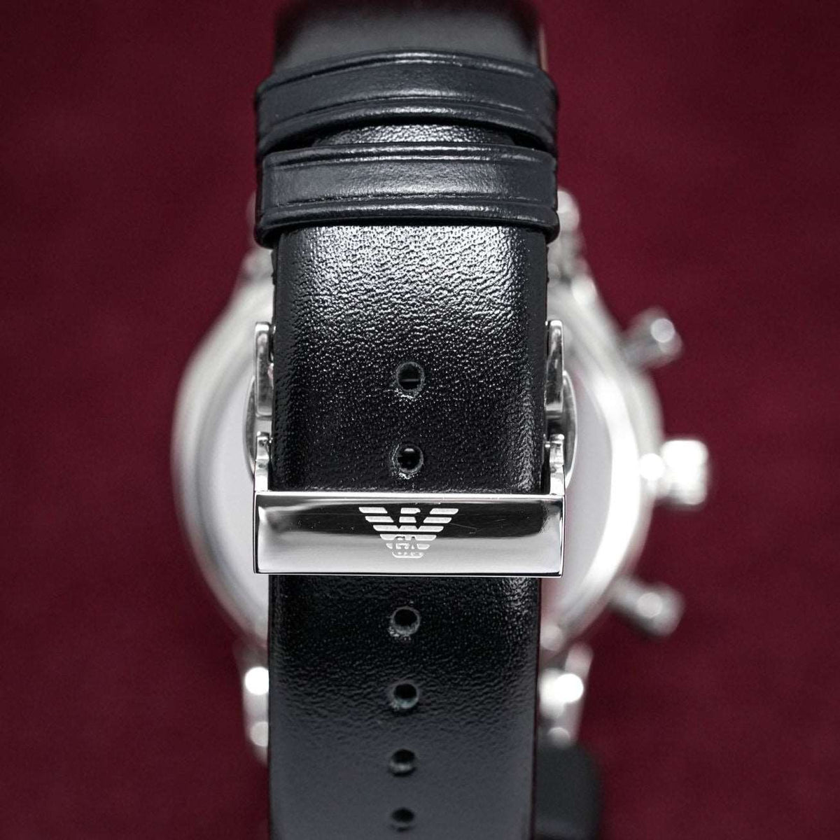 Emporio Armani Men S Ar0385 Chronograph Watch Black Watch -korean beauty