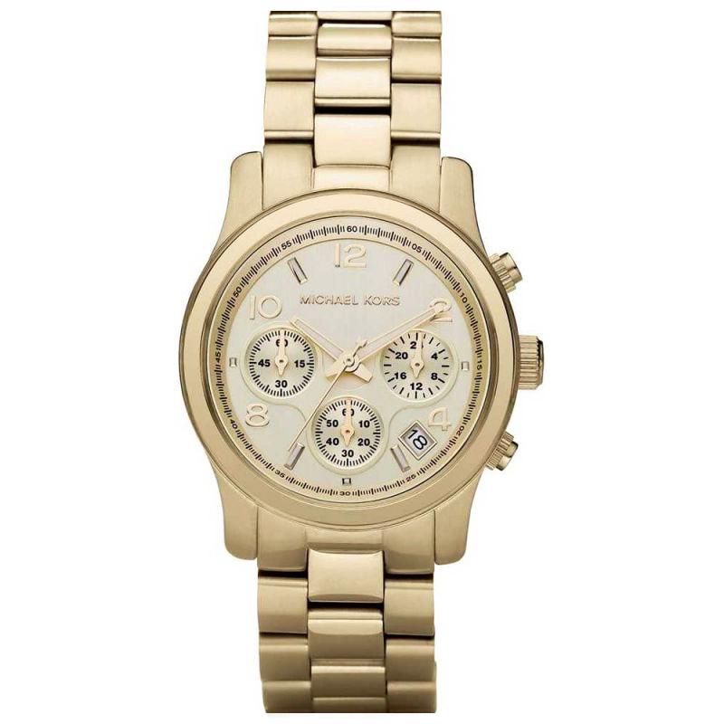Michael Kors Mk5055 Ladies Runway Gold Watch -korean beauty