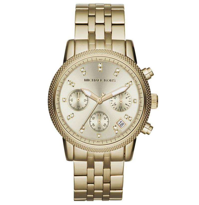 Michael Kors Mk5676 Ladies Ritz Gold Tone Watch -korean beauty