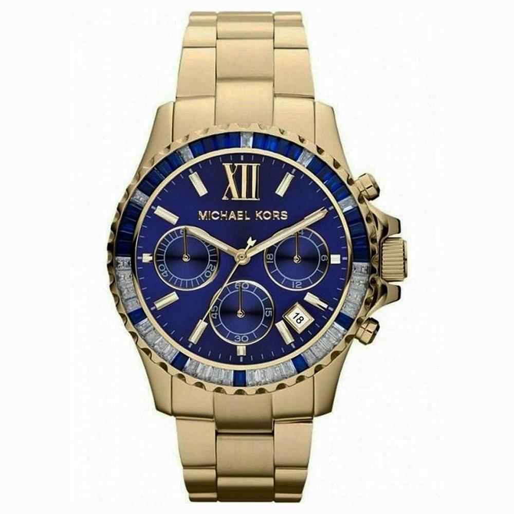 Michael Kors Mk5754 Ladies Everest Gold Tone Watch -korean beauty