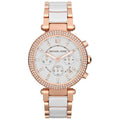 Michael Kors Mk5774 Ladies Parker Rose Gold Chronograph Watch -korean beauty
