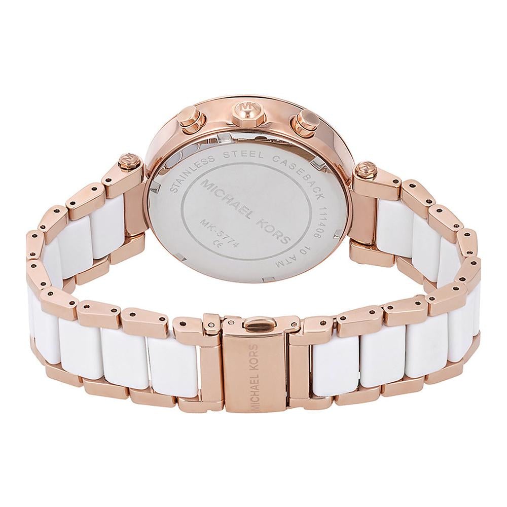 Michael Kors Mk5774 Ladies Parker Rose Gold Chronograph Watch -korean beauty