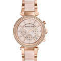 Michael Kors Mk5896 Ladies Parker Rose Gold Chronograph Watch -korean beauty