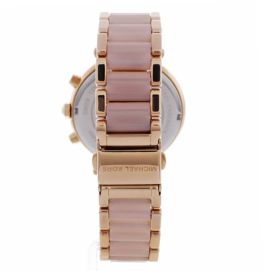 Michael Kors Mk5896 Ladies Parker Rose Gold Chronograph Watch -korean beauty