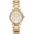 Michael Kors Mk6056 Ladies Mini Parker Gold Chronograph Watch -korean beauty