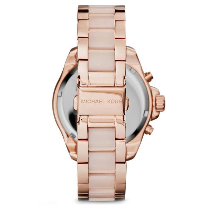 Michael Kors Mk6096 Ladies Wren Rose Gold Chronograph Watch -korean beauty